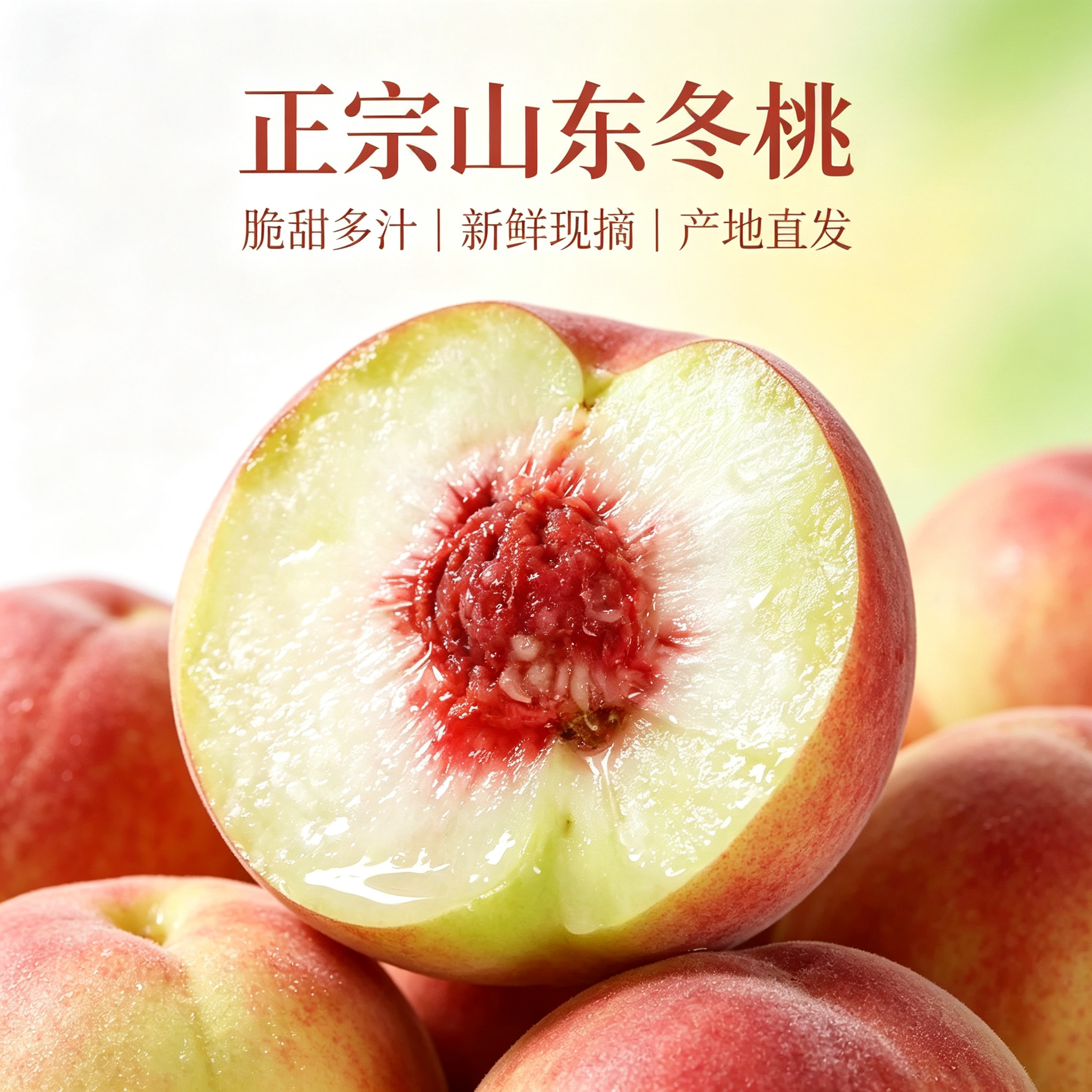 山东蜜桃冬桃蜜桃毛桃桃子新鲜孕桃