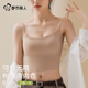 都市丽人粉底液内衣女无痕隐形收副乳吊带文胸一体夏季 防走光背心