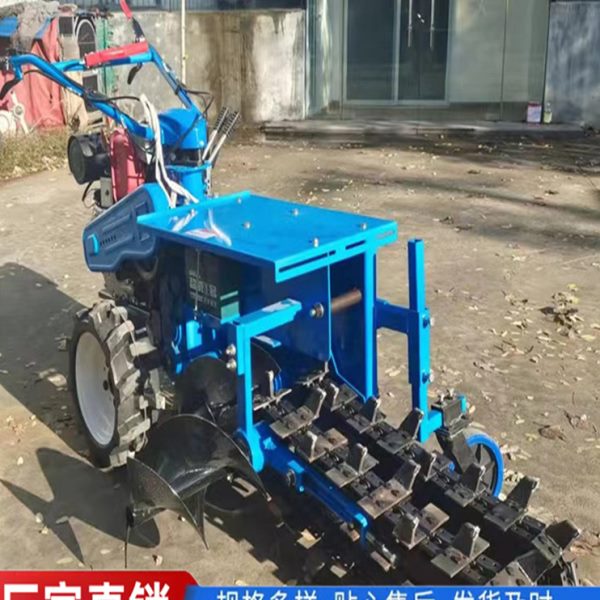 链条开沟机小型农用果园柴油挖沟机电缆管道手扶开槽机刨沟机神器