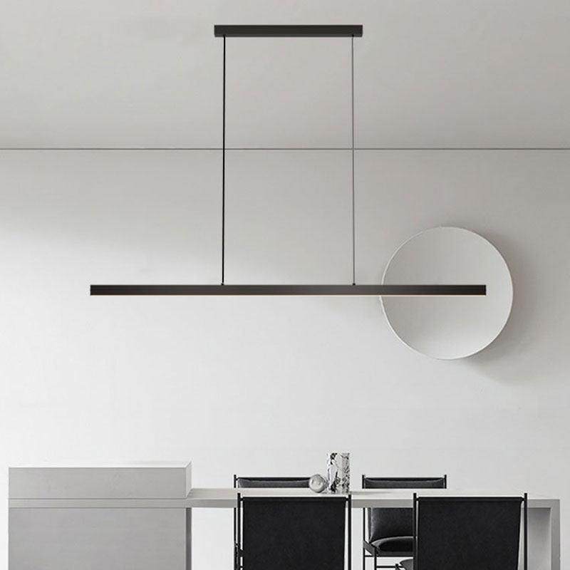 全铜极简一字餐厅吊灯现代简约长条餐桌灯意式轻奢吧台书房护眼灯,家装灯饰光源,餐厅吊灯,淘宝优惠券,粉丝福利购,淘宝优惠卷