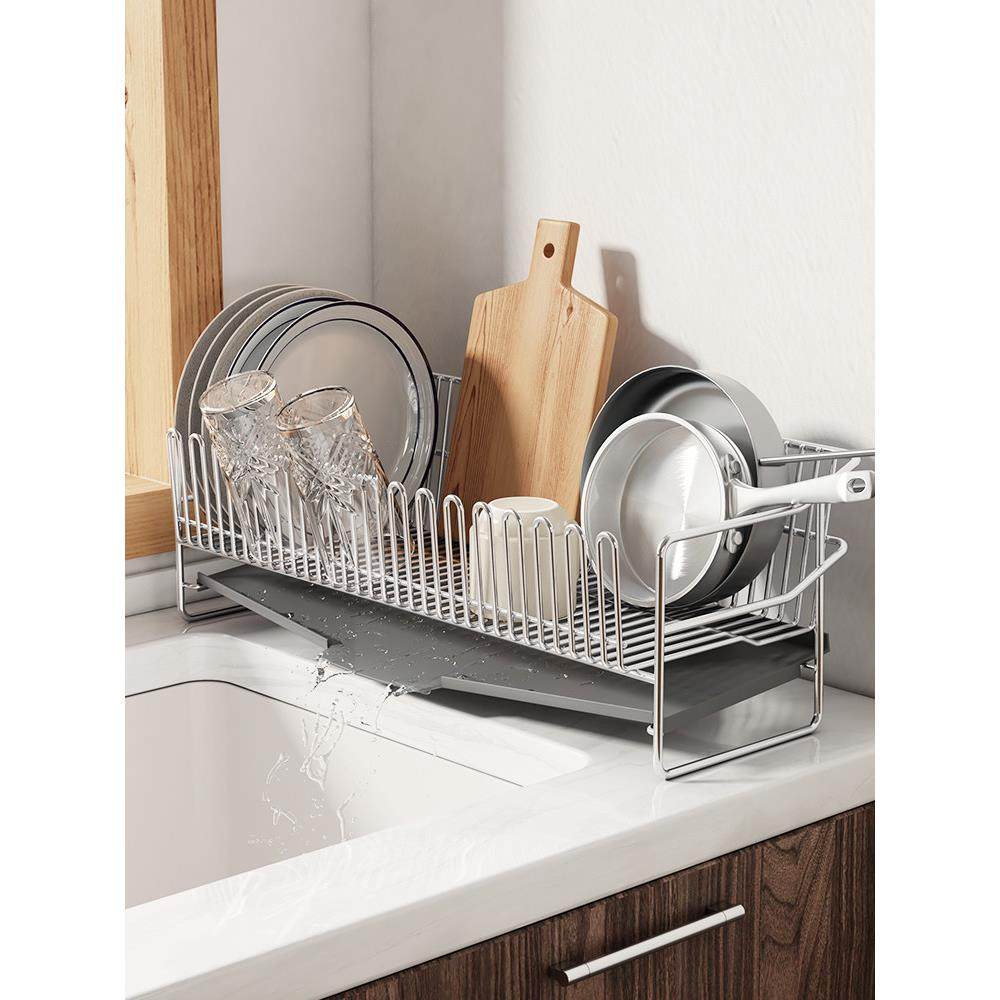 水槽304不锈钢厨房排水架水槽侧面水槽碟架洗碗机水槽储存碟架窄,厨房/烹饪用具,水槽置物架,淘宝优惠券,粉丝福利购,淘宝优惠卷