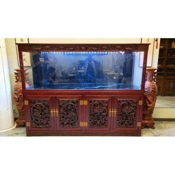 实木水族箱订制金晶玻璃龙厂家直销底滤红龙超白缸客厅鱼缸大型,宠物/宠物食品及用品,桌面缸,淘宝优惠券,粉丝福利购,淘宝优惠卷