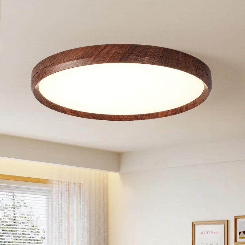 由灯记全光谱护眼卧室吸顶灯日式复古胡桃木色创意儿童房书房灯具,家装灯饰光源,餐厅/卧室/书房吸顶灯,淘宝优惠券,粉丝福利购,淘宝优惠卷
