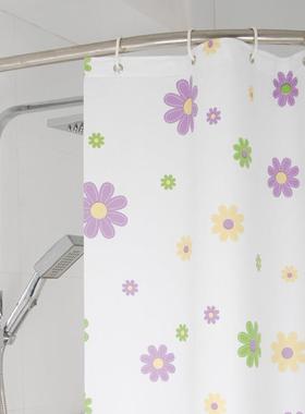 加厚04不锈钢弧形杆浴帘杆化妆室伸缩杆窗帘杆浴室套装晾衣杆挂杆