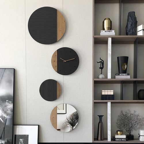 优选EMITDOOG无框装饰画时钟表挂钟客厅个性创意装饰轻奢时尚挂墙