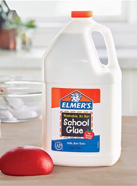 优选艾默思Elmers牛头胶学生多功能液体胶儿童益智DIY白胶强力白