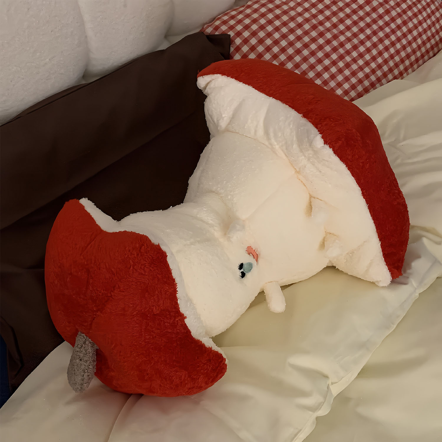 苹果靠枕床头枕靠垫沙发抱枕腰工位靠背宿舍租房玩偶公仔毛绒玩具