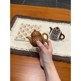 茶壶收纳网兜紫砂壶保护套茶具茶壶盖碗保护袋户外旅行防磕碰配件