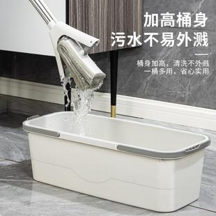 T洗胶棉拖把池阳台家用塑料带下排水管卫生间长方形洗墩布盆桶家