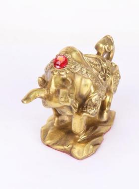 杨铜记 铜牛 金钱盛世牛 牛气冲天工艺品 福字牛