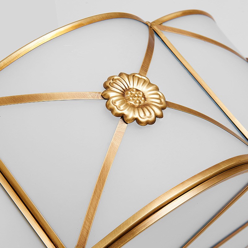 全铜灯卧室吸顶灯欧式现代简约书房浪漫温馨儿童房间家用客厅灯具