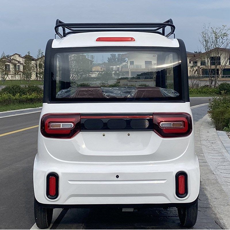 家用电动四轮轮车新能源小型迷你男女士接孩子全封闭代步车