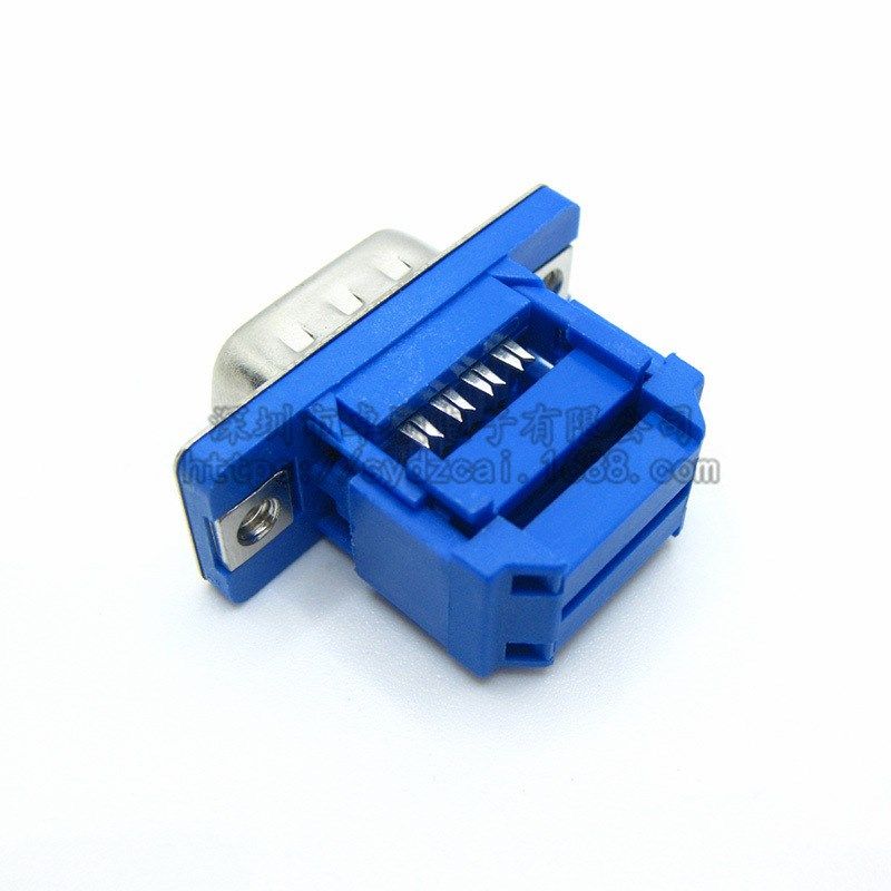 DIDC-DB9/15/25/37P压线式串口插座免焊接排线接头公/母头接口