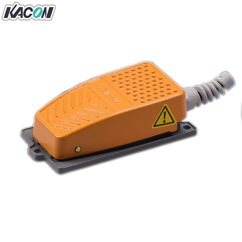 现货Kacon凯昆HRF-MD232带线机床折弯机冲床自锁脚踏脚踩开关