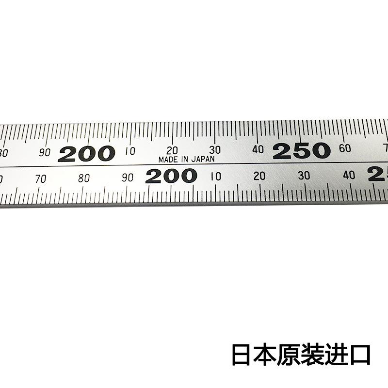 SHINWA日本亲和企鹅牌直角尺90度木工角尺500拐尺曲尺 加厚不锈钢