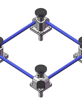 供应气动电动PowerBase齿条式丝杆升降机 精密联动齿条同步升降器