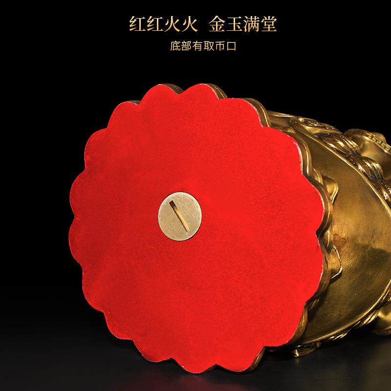 吉善缘厂家 全铜钱袋代代有钱家居客厅玄关办公装饰礼品0651