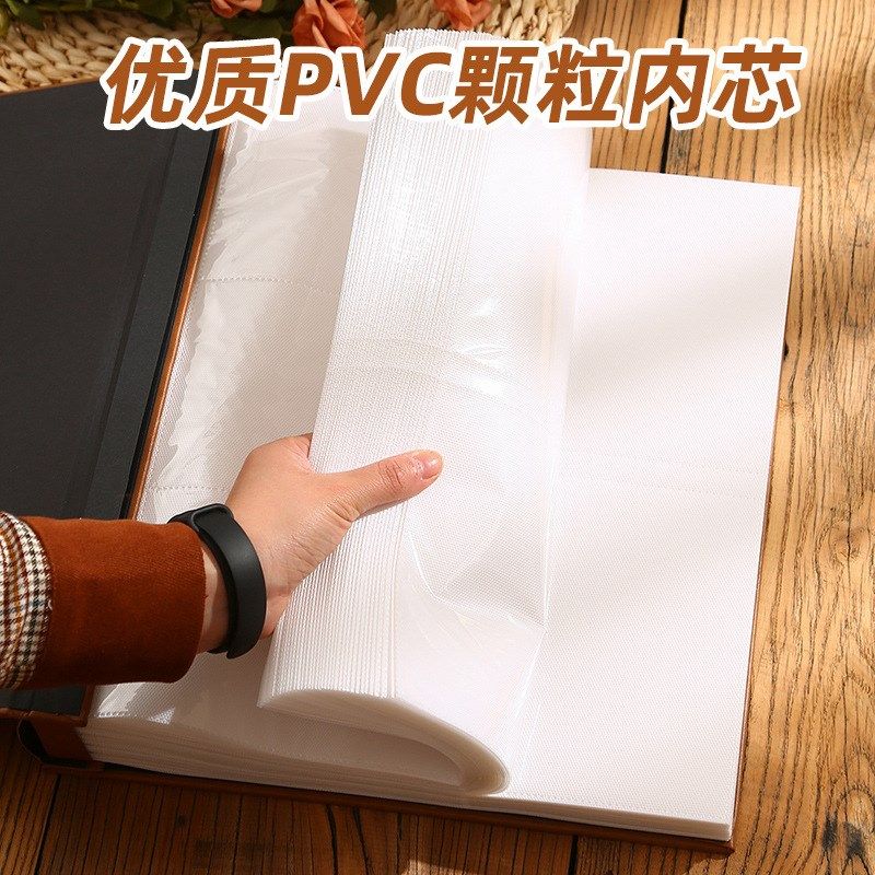 6寸1000张情侣相册本大容量家庭影集纪念册插页式过塑文艺皮质5寸
