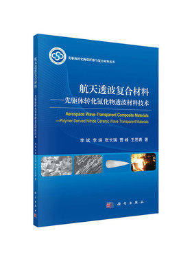 航天透波复合材料:先驱体转化氮化物透波材料技术:polymer derived nitride ceramic wave-transparent materials9787030610058978