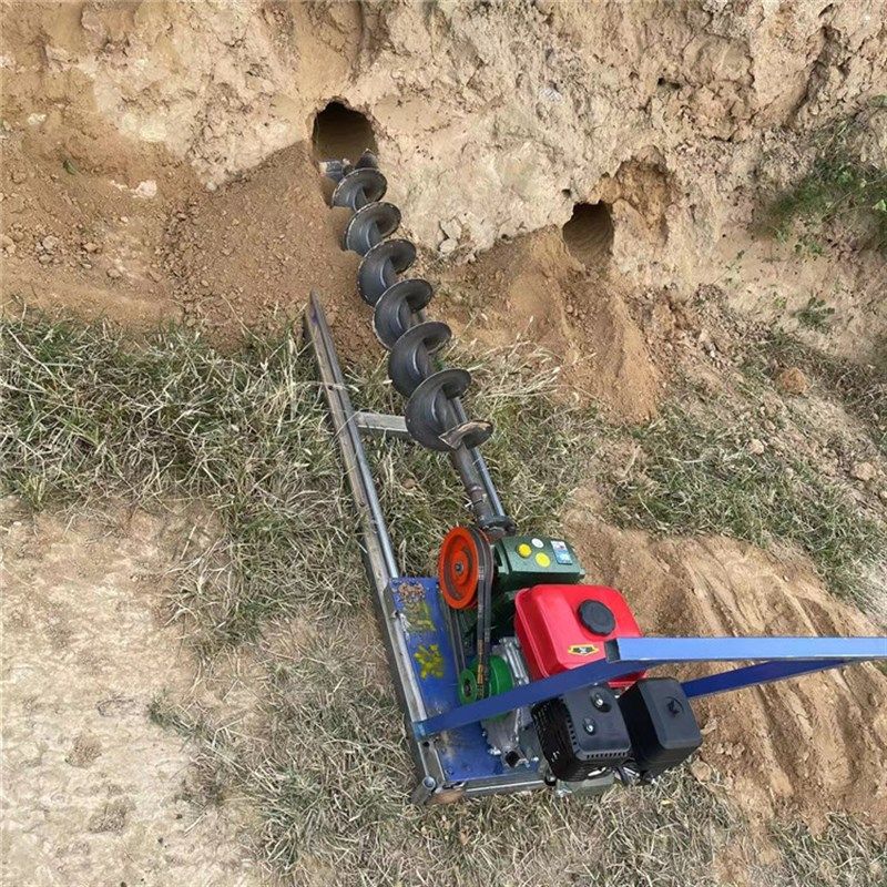 地下水管打孔工具农村穿越公路打眼过路横向挖土机护坡锚杆钻地机