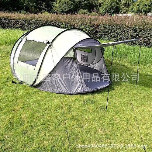 户外船型手抛帐篷全自动免搭建速开5-8人超轻沙滩野营露营防雨帐