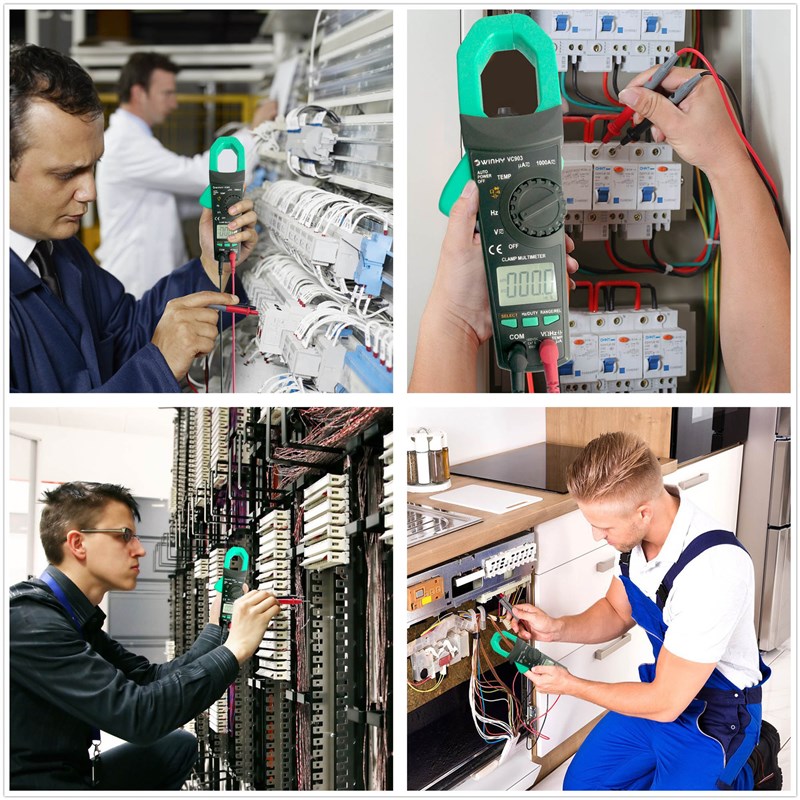 903测量工具电工仪器仪表手持自动数字万用表真有效值单手操作