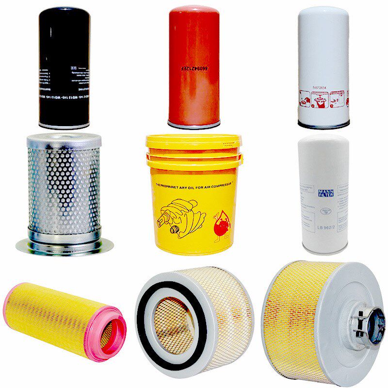 空压机空气过滤器压缩机配件大全保养三滤油分22kw15kw螺杆机通用