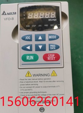 优选原装拆机台达变频器 VFD022B23B 功能包好 成色实物2.2KW 220