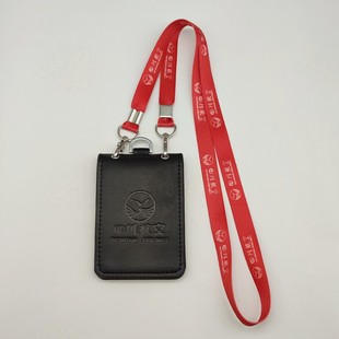 优选海航东航南航证件机场卡套控制区出入工牌竖版双层皮质工作胸