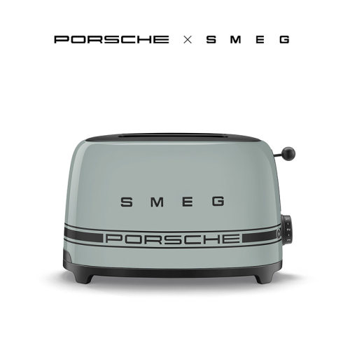 Porsche×SMEG设计联名款TSF01意大利复古树萌绿两片式吐司机礼物