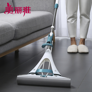 优选美丽雅大器大时代胶棉拖把大号家用加宽吸水海绵地拖4拖头墩