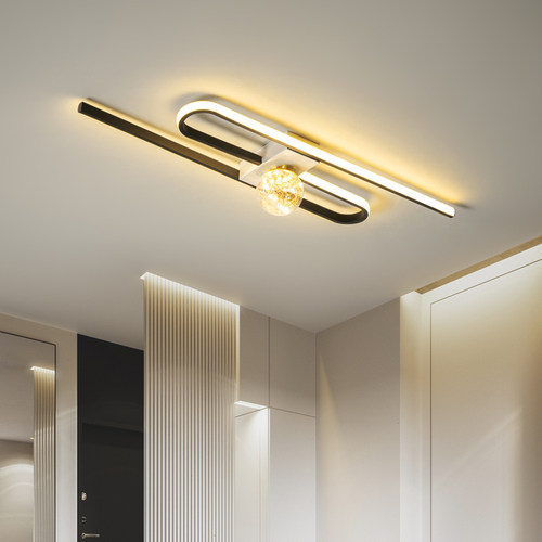 优选长条形走道灯简约现代新款入户玄关衣帽间阳台创意吸顶灯走廊