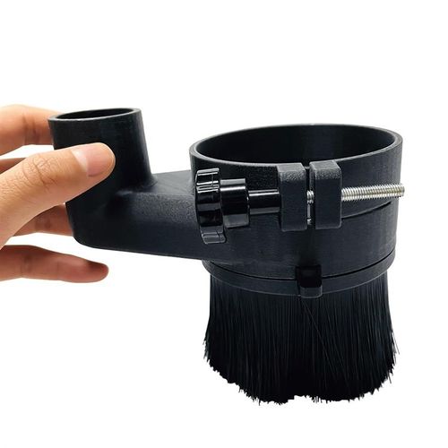 优选木工数控雕刻机吸尘罩毛刷52mm 65mm 80mm排尘罩主轴电机配件