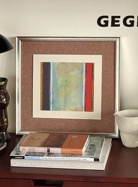 优选浮彩】GeGe现代法式复古中古风餐厅玄关挂画高级感客厅风景装