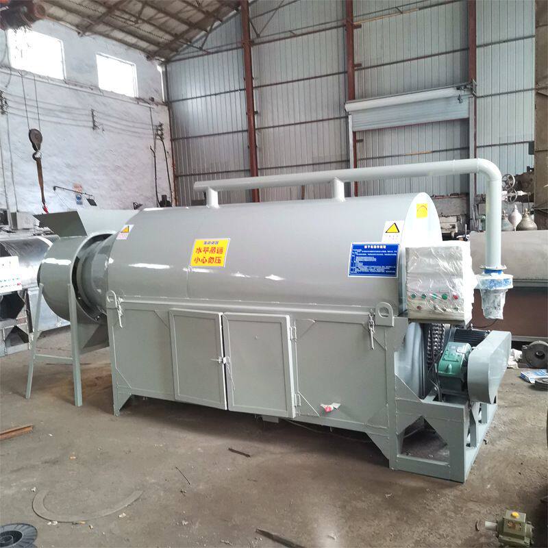 全自动恒温滚筒炒货机自动出料烘炒机不锈钢大料烘干机药材小型