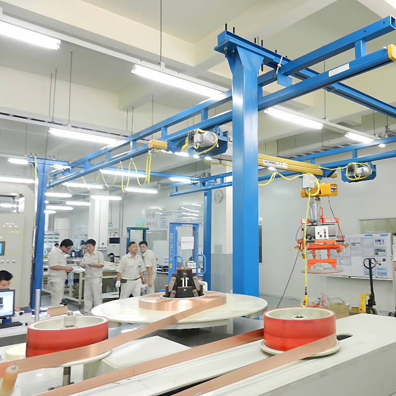 龙门式钢结构KBK桁架轨道起重机柔性单轨吊行车实厂房行吊安装