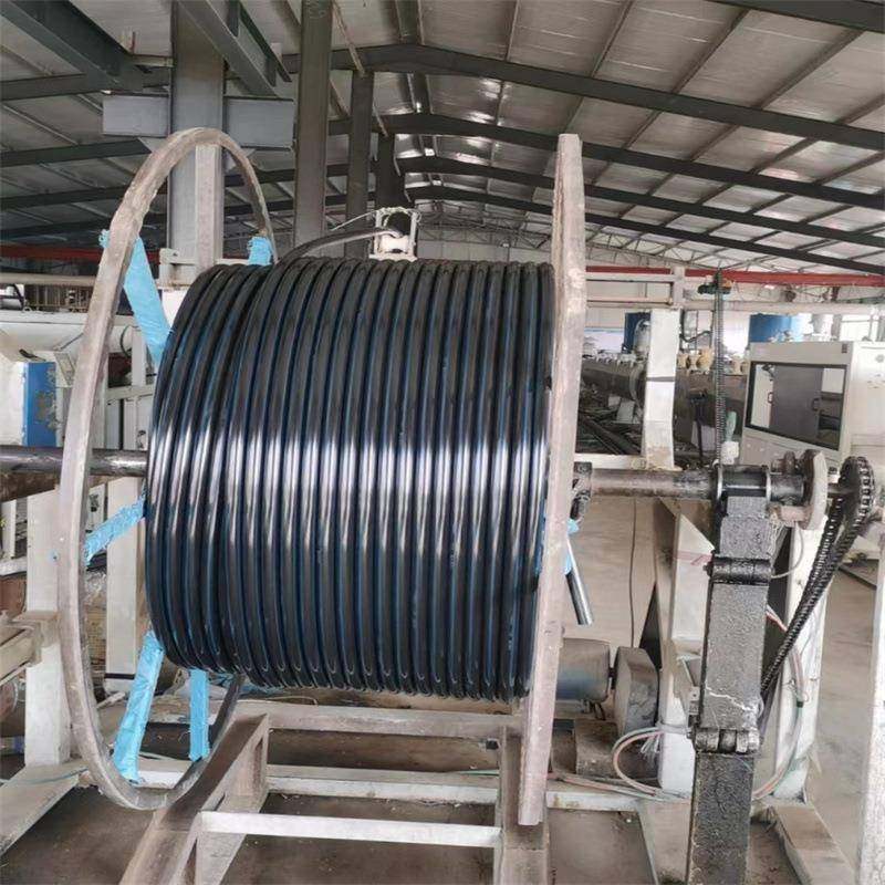 黑色HDPE穿线管地埋pe路灯直埋拖拉管地埋式阻燃电力盘管软管