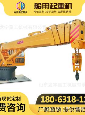 海上大型船用悬臂吊10吨12吨船用液压软管吊价格码头甲板克令吊