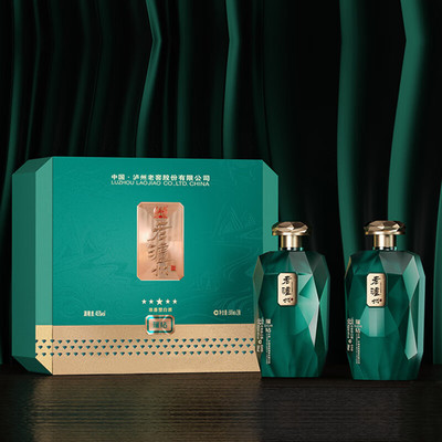 老泸州璀钻白酒礼盒整箱 45度 500mL 6瓶 整箱三盒