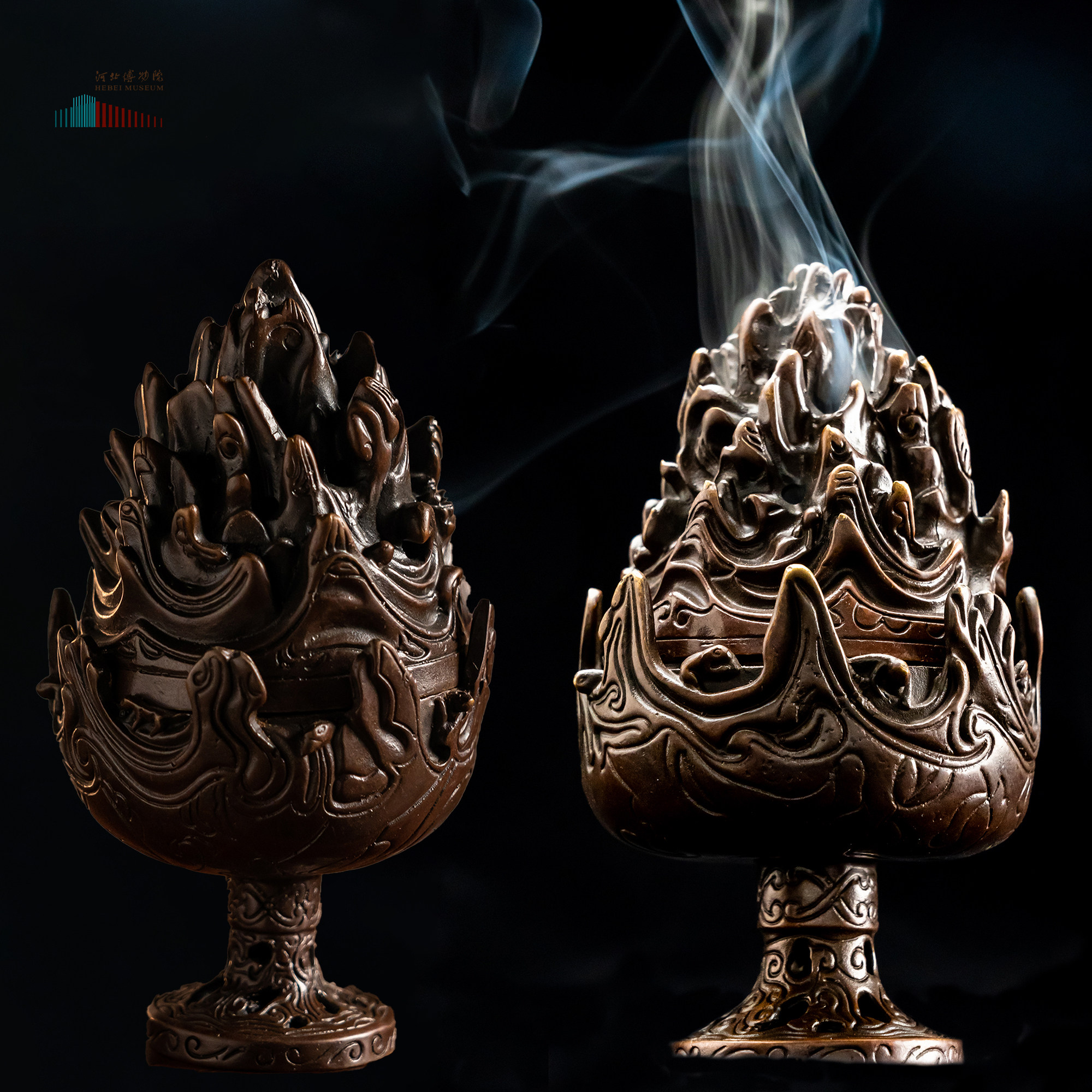 河北博物院文创产品仿博山炉客厅茶桌面摆件香熏炉送礼伴手纪念品,家居饰品,装饰摆件,淘宝优惠券,粉丝福利购,淘宝优惠卷
