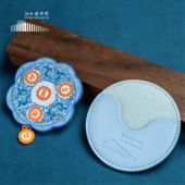 河北博物馆文创吉祥如意便携小镜子随身镜国风手持小巧圆型化妆镜