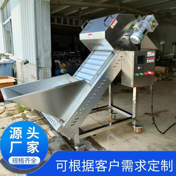 定制鱼皮卷切段机 提升式切鱼皮鱿鱼卷机器 无需摆放 省人工 源冠
