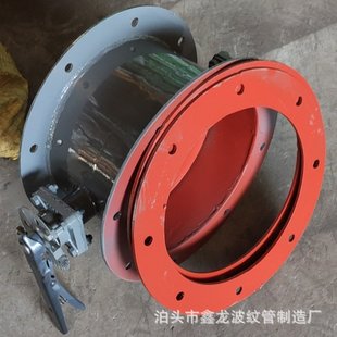 手动通风蝶阀 碳钢调节手柄冷风阀 手动调风阀