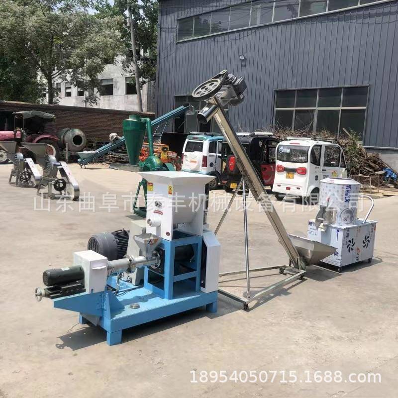 40型家用宠物猫粮狗粮自制机水产养殖鱼饲料颗粒膨化机