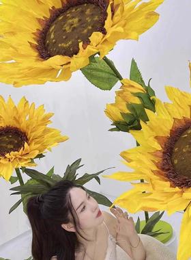 巨型立体向日葵向日葵装饰向日葵彷真花向日葵美陈防水向日葵室外