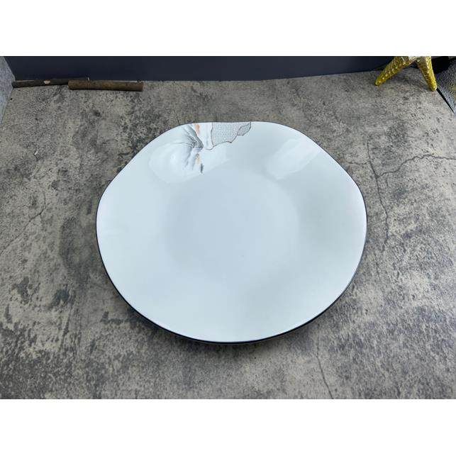 陶瓷花边盘沙拉盘西餐盘家用菜盘碟浅盘菜碟西式餐具创意餐厅菜盘,厨房/烹饪用具,配菜/备菜盘,淘宝优惠券,粉丝福利购,淘宝优惠卷