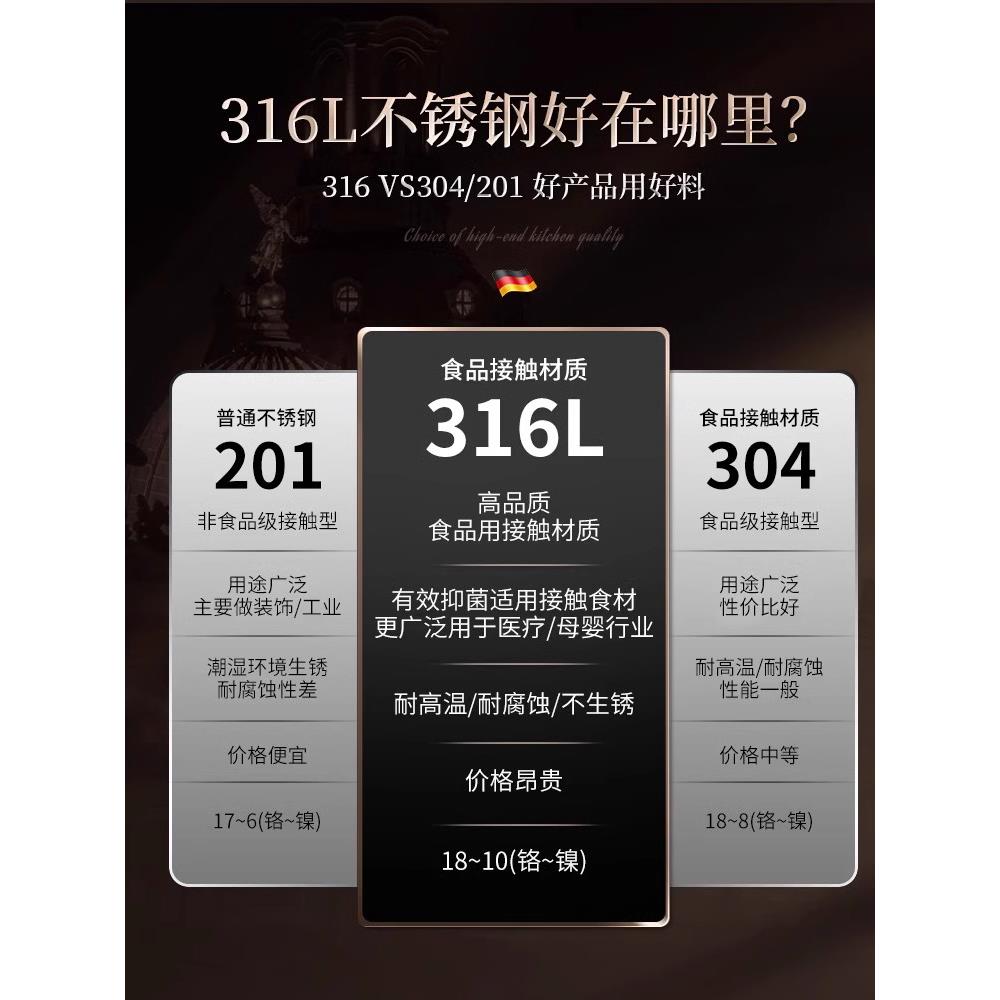 抗菌316不锈钢锅铲家用厨房炒菜铁铲子厨师专用炒勺漏勺厨具套装