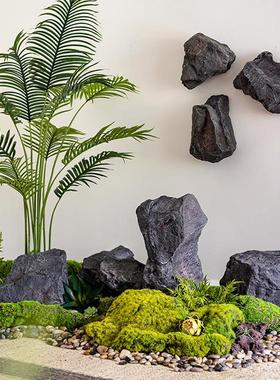 pu仿真石头造景摆件泡沫假石头贴墙户外庭院景观石室内软装假山