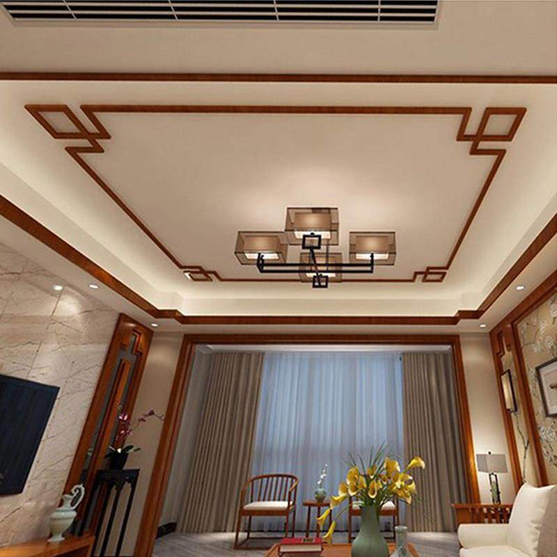 新中式实木花格线条电视背景墙边框木条子木雕原木装修7线条吊顶,家居饰品,木雕,淘宝优惠券,粉丝福利购,淘宝优惠卷