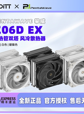 PentaWave 攀威 Z06D EX双塔6热管CPU风冷散热器 3000转LP12E风扇